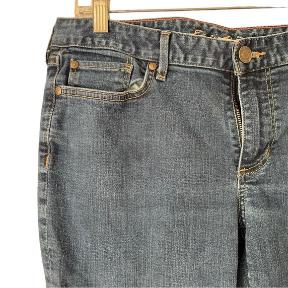 Eddie Bauer Curvy Straight Leg Specially Dyed Jeans Sz 12 - Picture 3 of 11